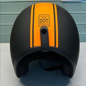 NEW! XS Women’s Daytona Cruiser Helmet with Orange Stripe